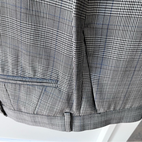 Men’s Plaid Grey 3pc Suit, Size 40R, pant 34R NWT, Never worn - Picture 9 of 12